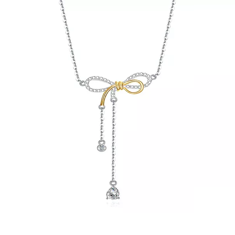 母親節 × 520丨「手工金絲蝴蝶結」項鍊 加碼贈好禮 禮物推薦-VANA氛圍飾品