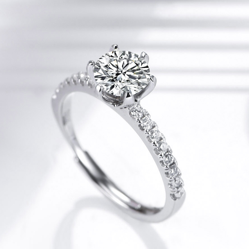 七夕情人節丨莫桑鑽戒指 · 「六爪單排戒」  禮物推薦Moissanite-VANA氛圍飾品