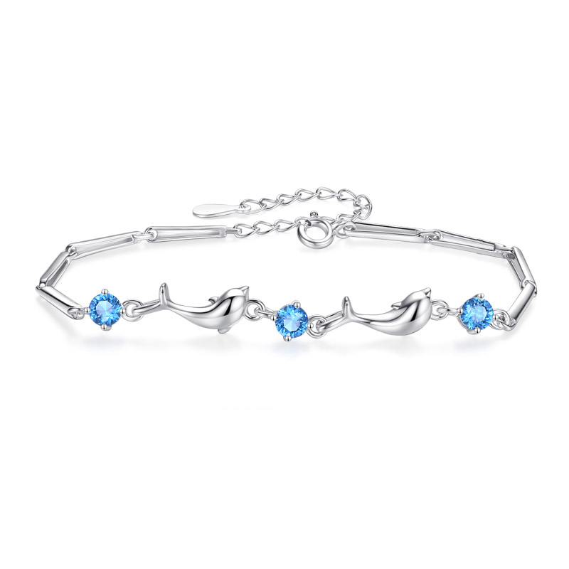 初夏派對丨「海面藍晶天使」海豚手鍊   禮物推薦-VANA氛圍飾品