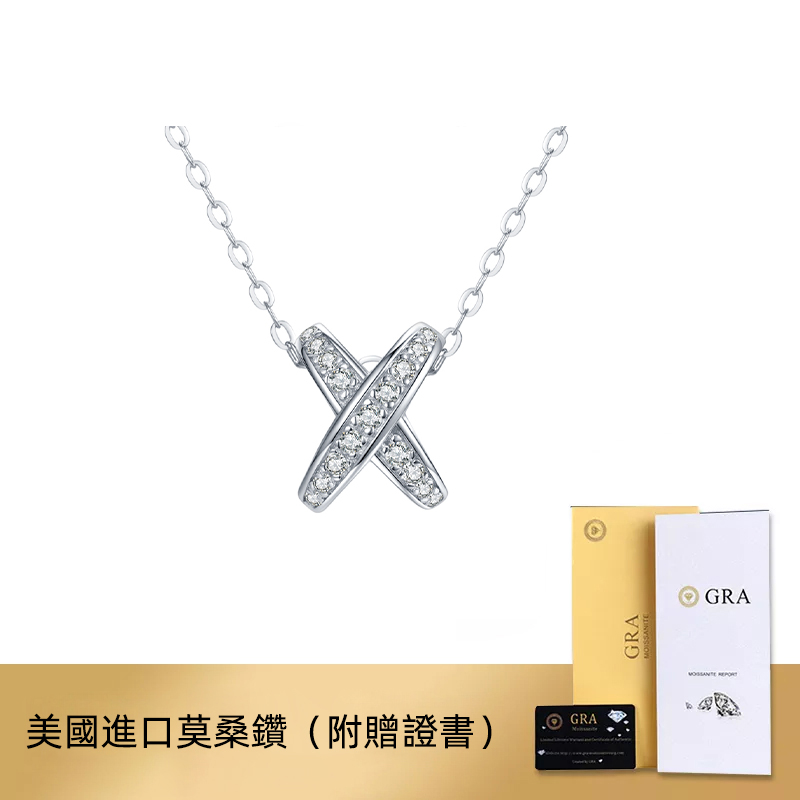聖誕節禮物丨莫桑鑽項鍊· 「XX吊墜」 禮物推薦-VANA氛圍飾品