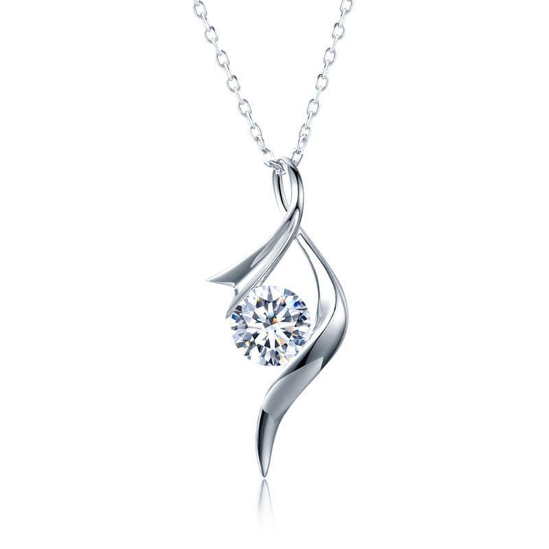 七夕情人節丨Sirena單石 · 「時尚音符」吊墜莫桑鑽項鍊  禮物推薦-VANA氛圍飾品