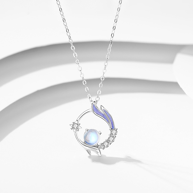 七夕情人節丨長安幽夢 · 「琉璃月光石」項鍊  禮物推薦-VANA氛圍飾品