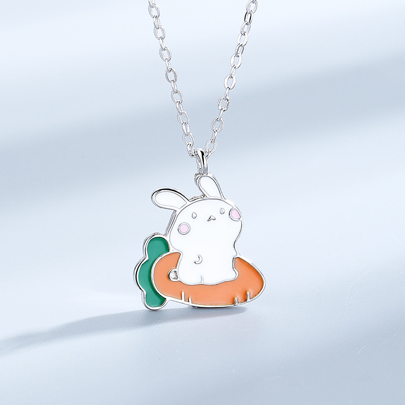 七夕情人節丨可愛仰望兔項鍊  禮物推薦Rabbit-VANA氛圍飾品