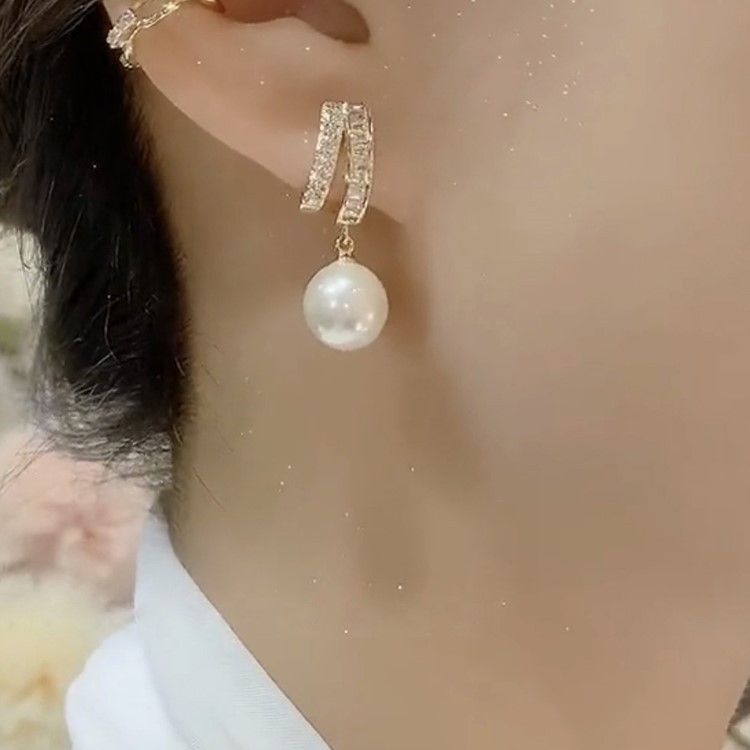 氣質珍珠耳環-FANYIACC