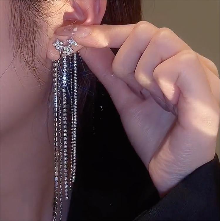 五角星流蘇耳掛-FANYIACC