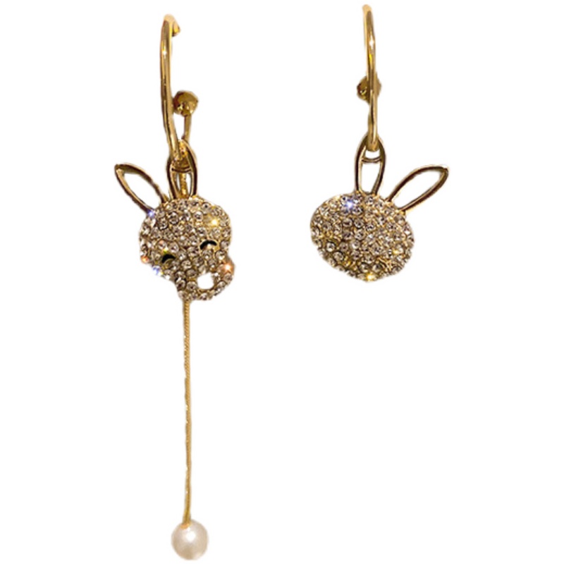 不對稱兔子/蝴蝶結耳環-FANYIACC