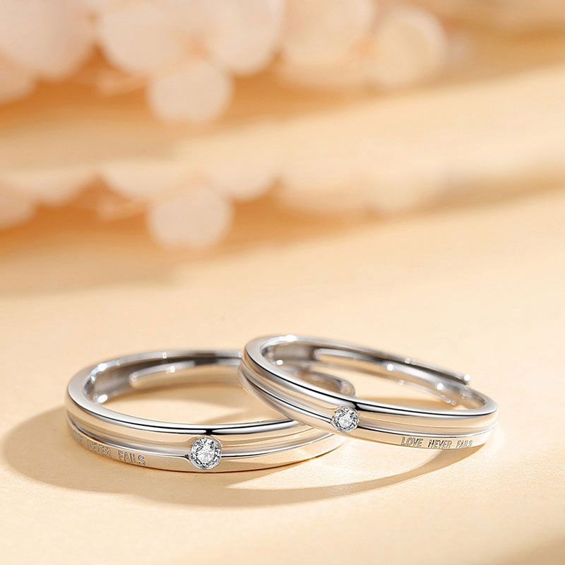 戀愛1+1 | 一顆鑽開口戒指-FANYIACC