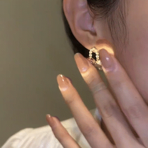 珍珠蝴蝶結耳環 (Earrings)-FANYIACC