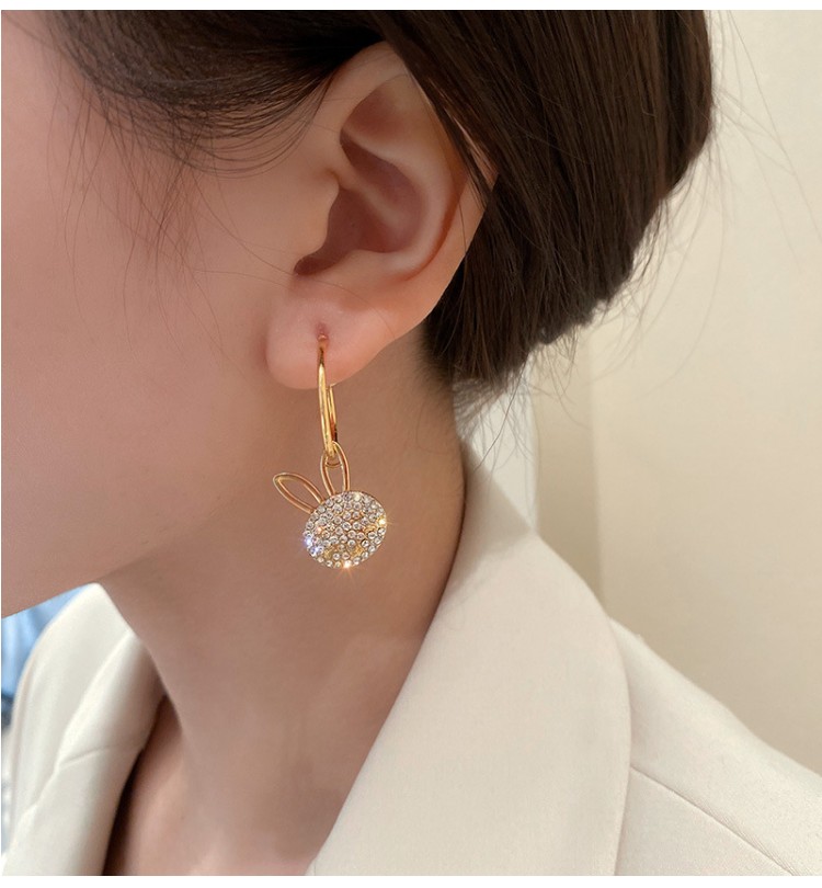 不對稱兔子/蝴蝶結耳環-FANYIACC