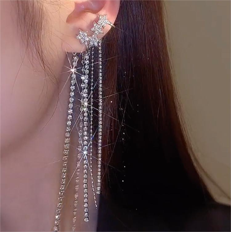 五角星流蘇耳掛-FANYIACC