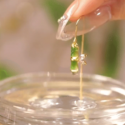 節節高升閃鑽流蘇耳環-FANYIACC