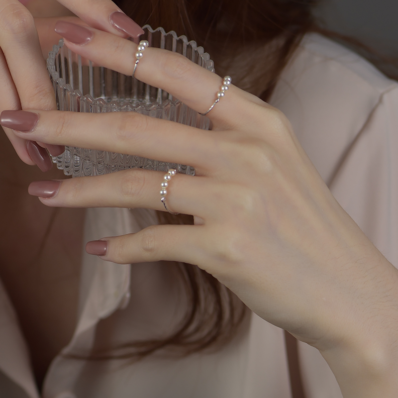 珍珠戒指 開口設計