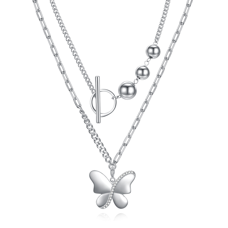 VIGG Butterfly Necklace Set-Vigg Jewelry