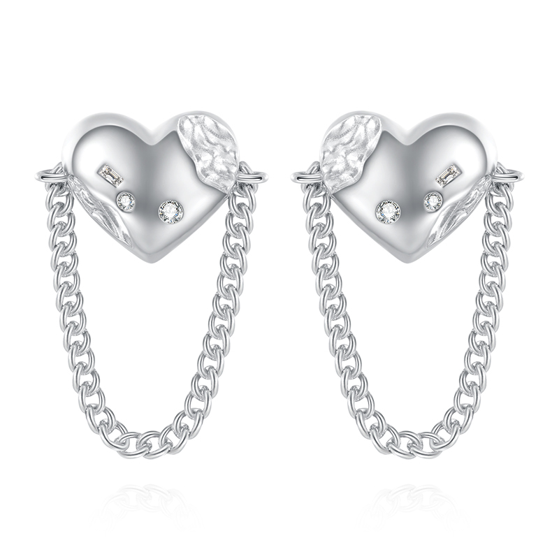 Love Chain Earrings-Vigg Jewelry