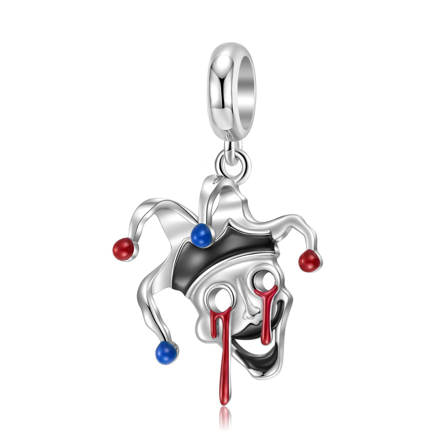 Tragic Clown Pendant Bracelet-Vigg Jewelry