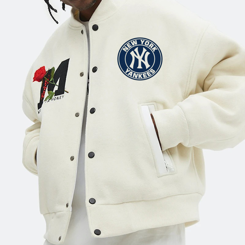 baseball jacket white