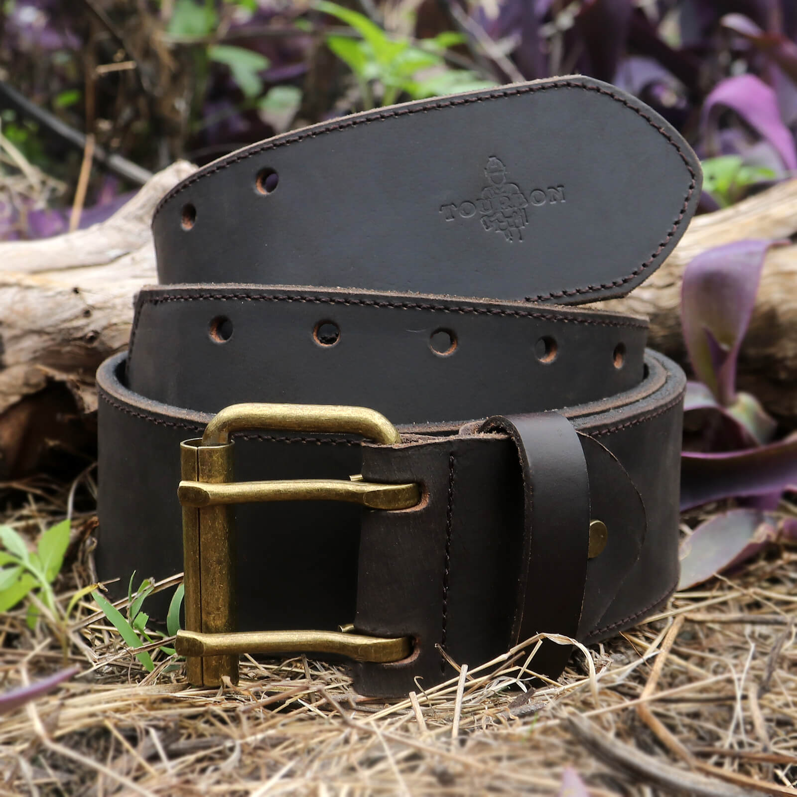 leather work belt pouch