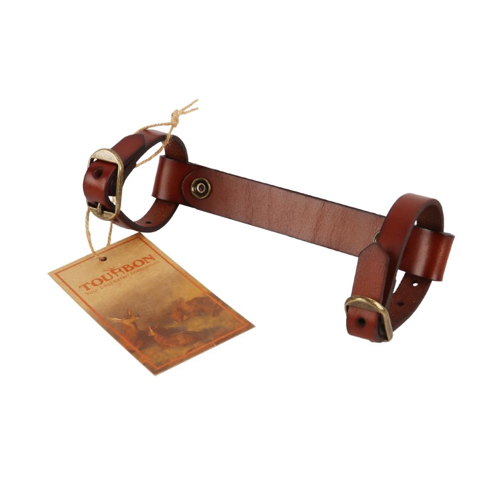 TOURBON Leather Bicycle Frame Handle Bike Little Lifter