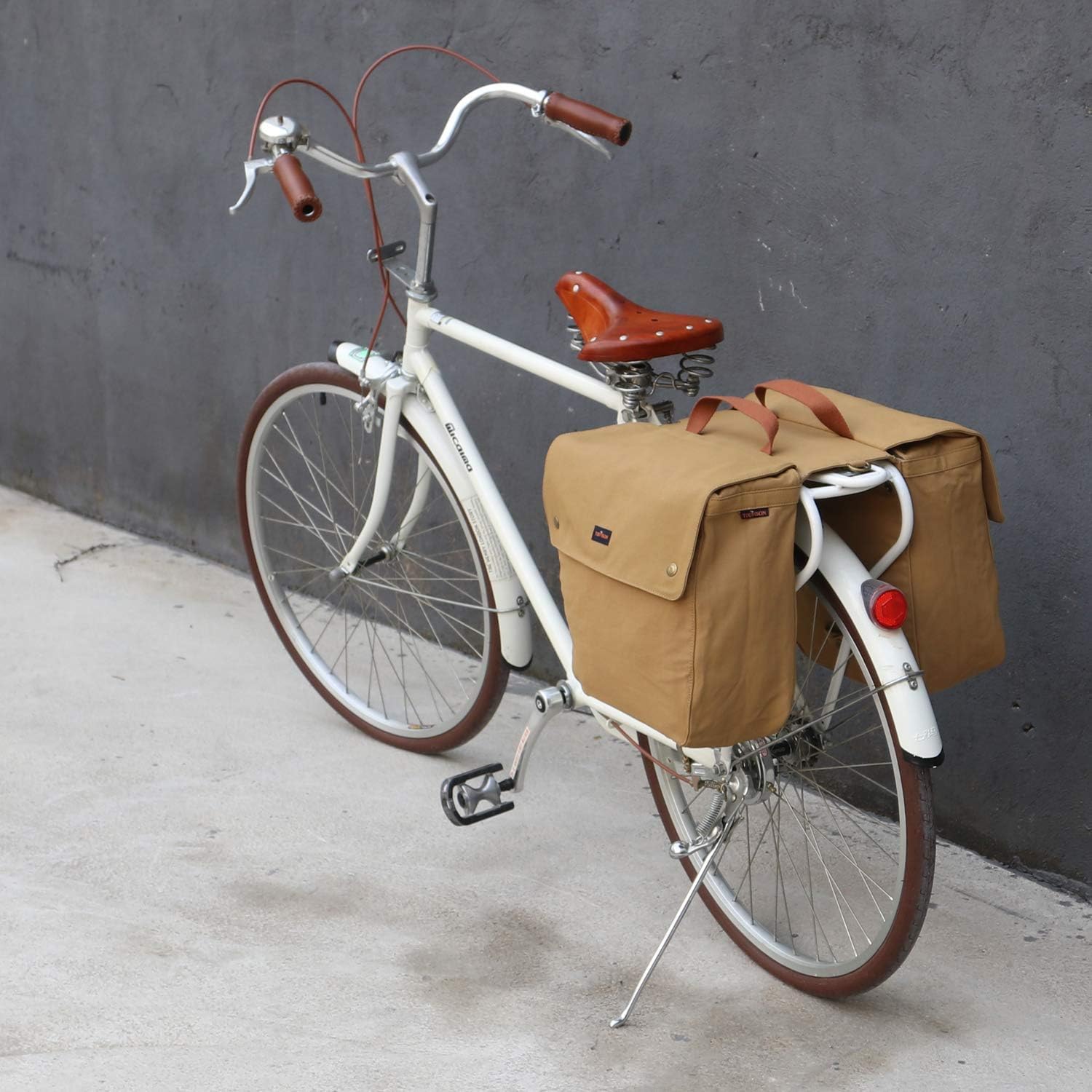 About TOURBON Canvas Bike Double Pannier Bag Review