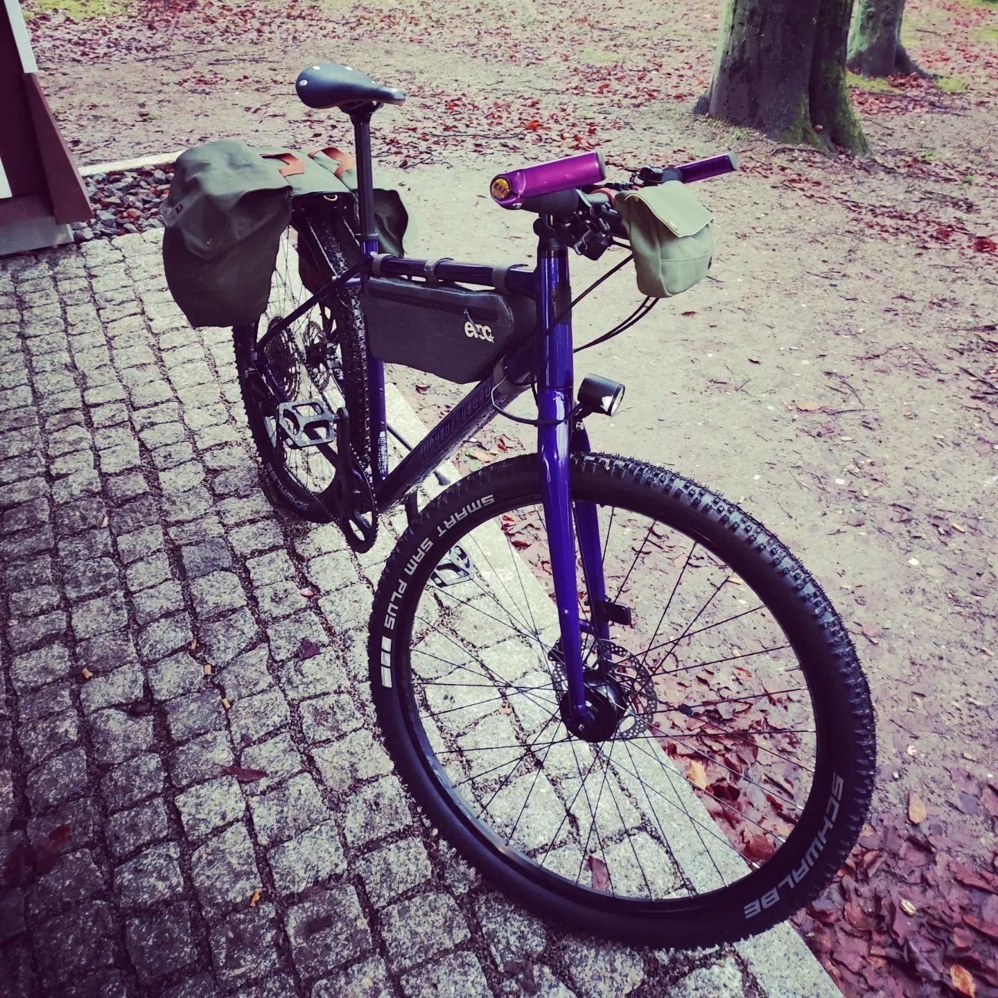 bike saddle bag canvas