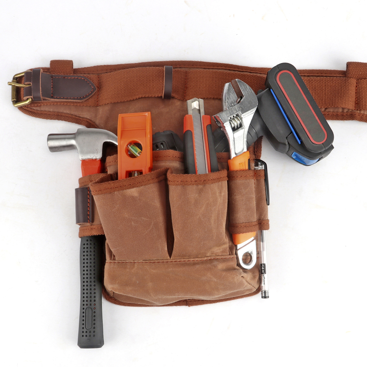 Tourbon Carpenter’s Tool Belt with Suspenders Padded Cooling Mesh
