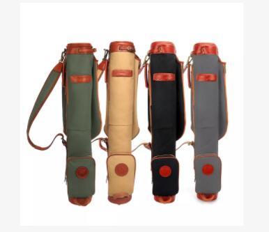 About TOURBON Retro Canvas & Leather Golf Club Pencil Travel Bag Video Show