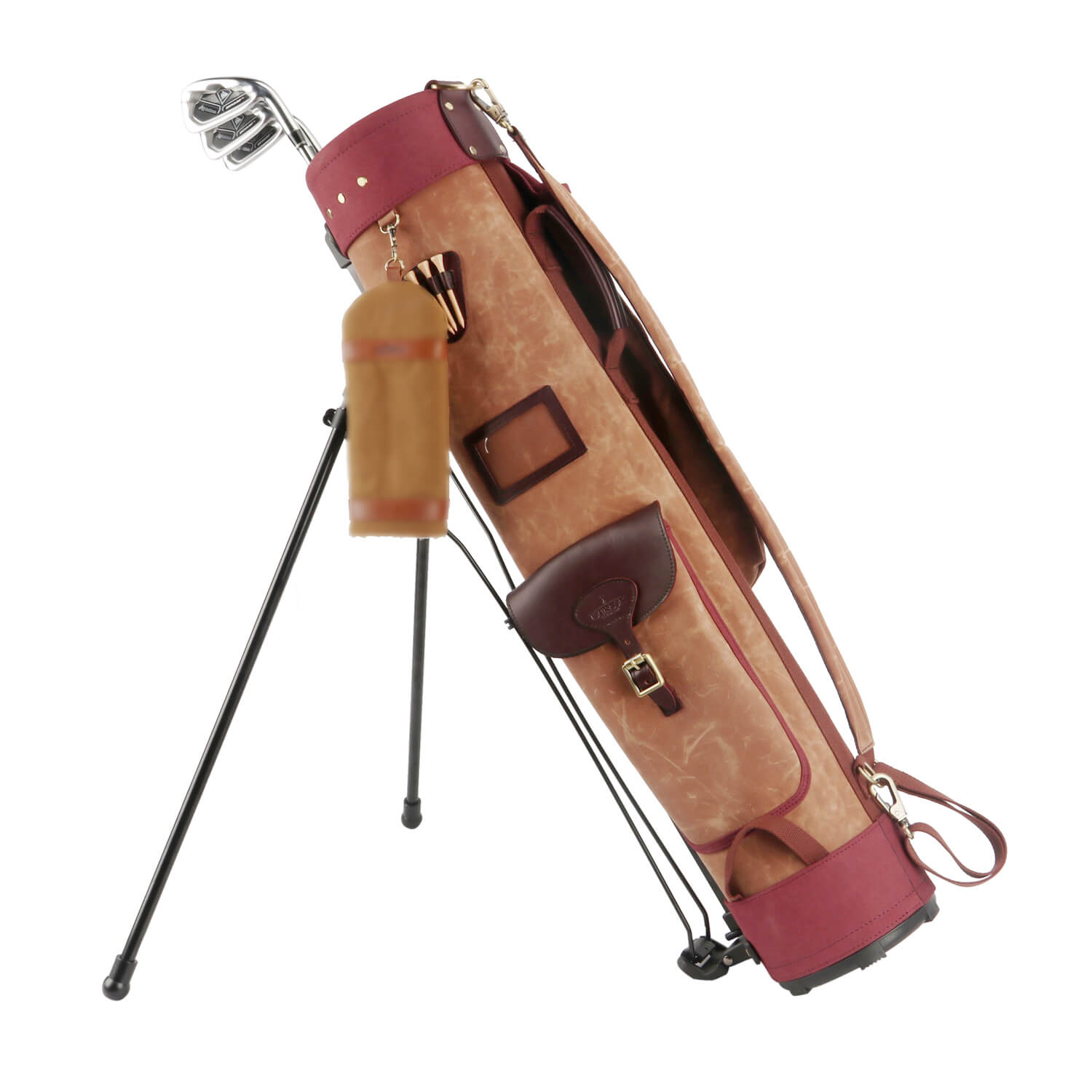 About  TOURBON Canvas Sunday Golf Bag with Stand People Also Ask