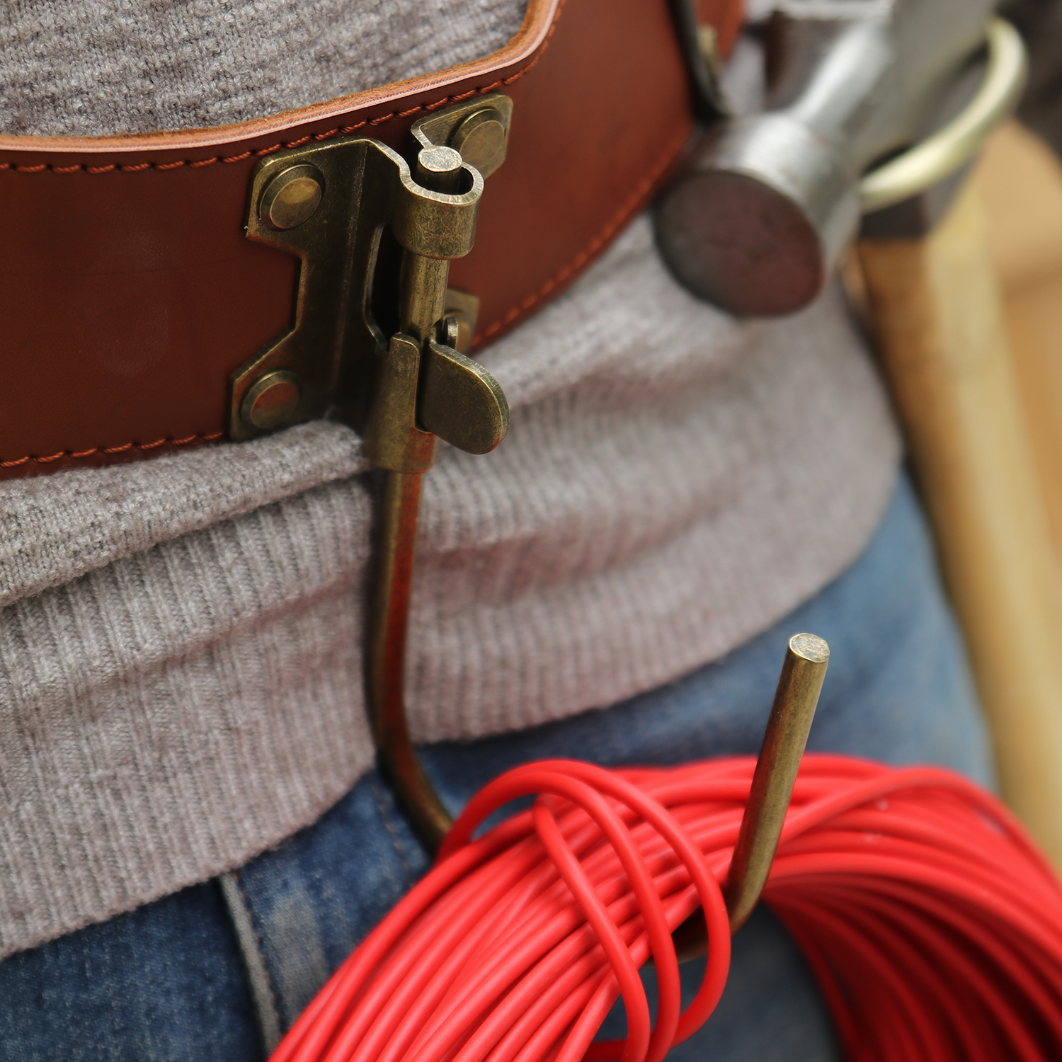 TOURBON Scaffold Tool Belt Scaffold Builder's Carpenters Construction