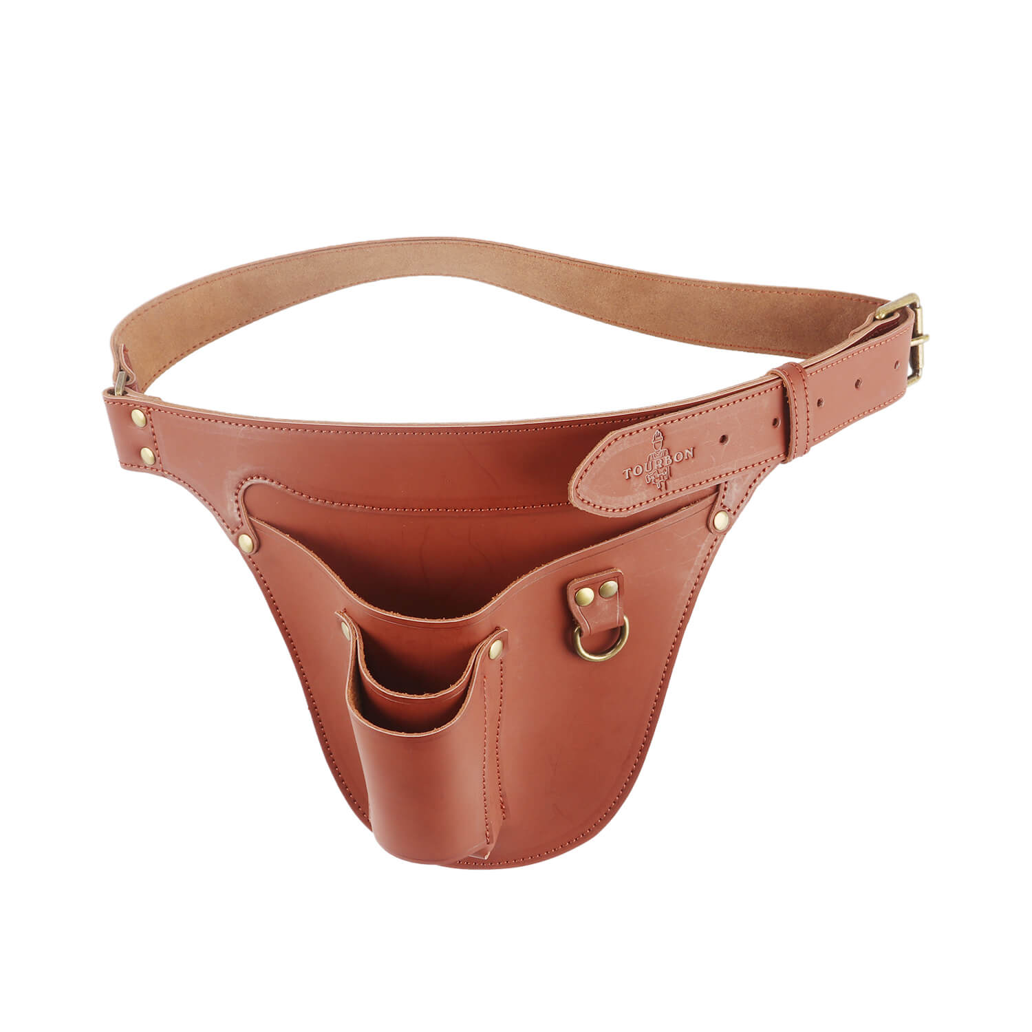 TOURBON Echt Leer Tuingereedschap Riem Pouch Tuingereedschap Holster voor Vouwende Snoeizaag Tang Scharen Snoeischaar Mes Hoes
