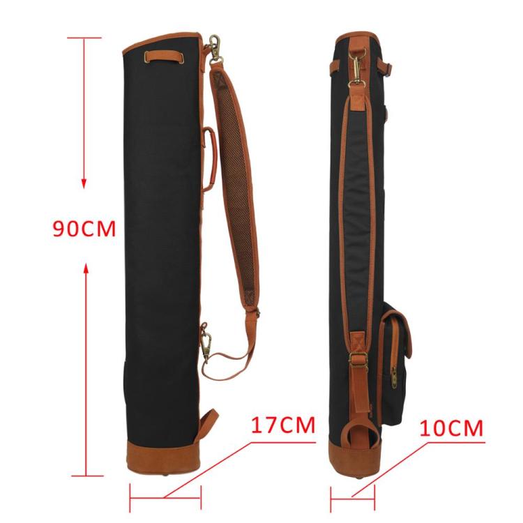 TOURBON Canvas Golf Club Travel Case Lightweight Carry Bag for Men Women