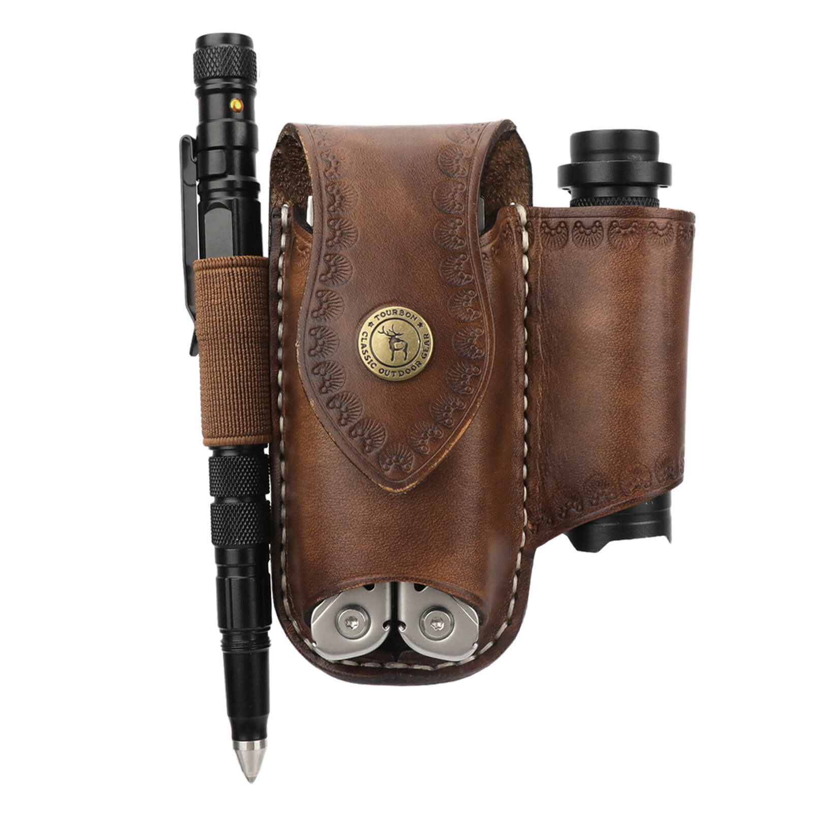 Leather EDC Multitool Pouch Holster 