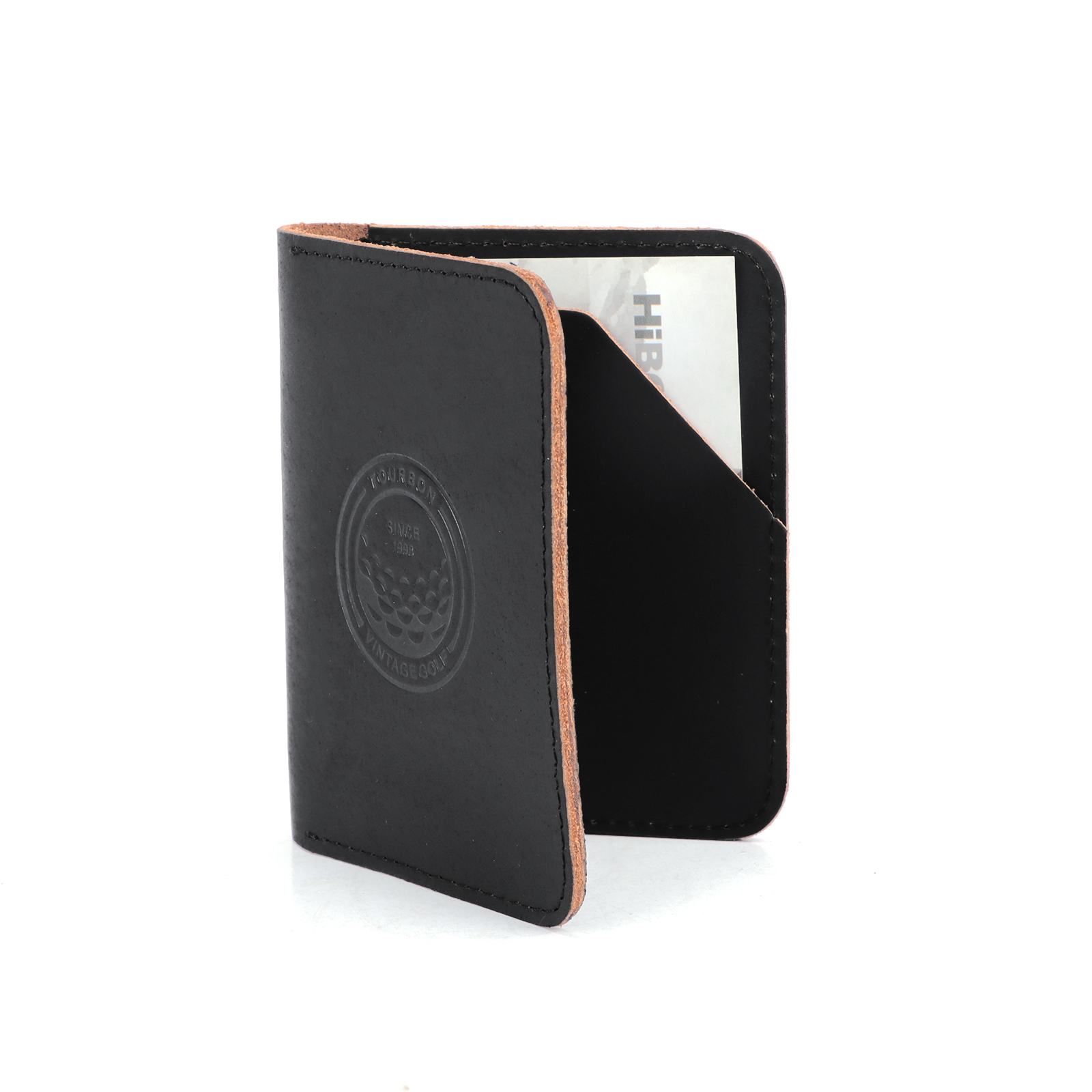 TOURBON Leather Folding Card Wallet Front Pocket Credit Card Holder Pouch for Men Women-TOURBONSTORE