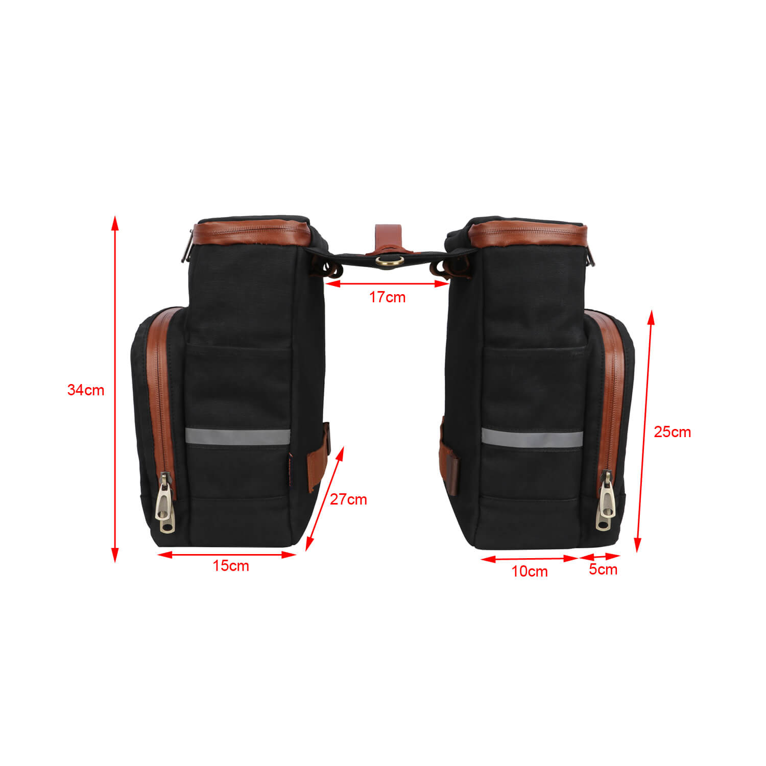 TOURBON Bicycle Rear Rack Insulated Trunk Cooler Bag