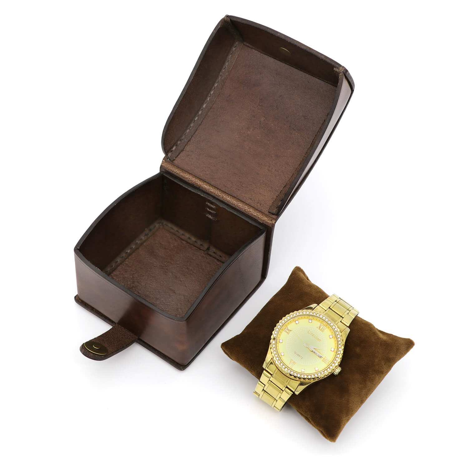 TOURBON Leather Luxury Watch Box -TOURBONSTORE