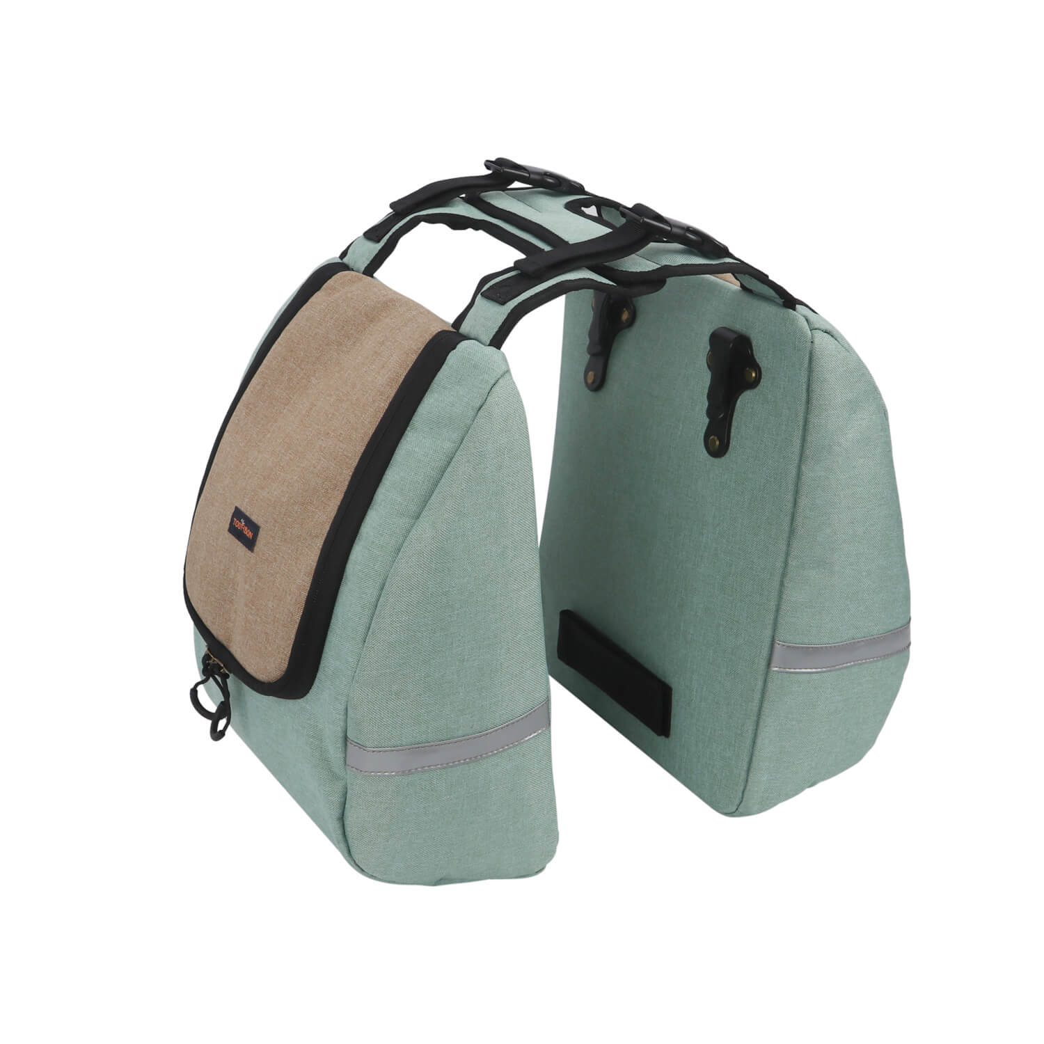 TOURBON Nylon Bicycle Bike Pannier Insulated Lunch Bag Cooler Bags