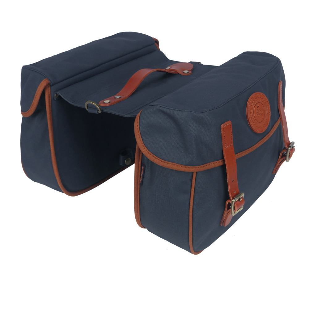 TOURBON Waterproof Canvas Bicycle Bike Rear Seat Carrier Bag Cycling