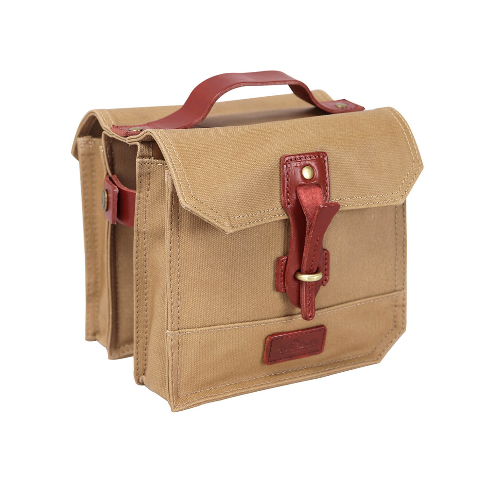 TOURBON Waterproof Canvas Bicycle Bike Front Top Tube Frame Pannier Bag