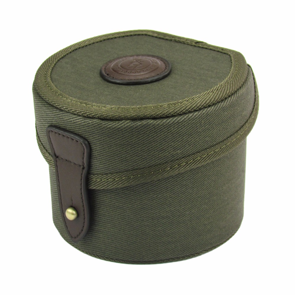 TOURBON Canvas Fly Fishing Reel Storage Case Large Capacity Durable