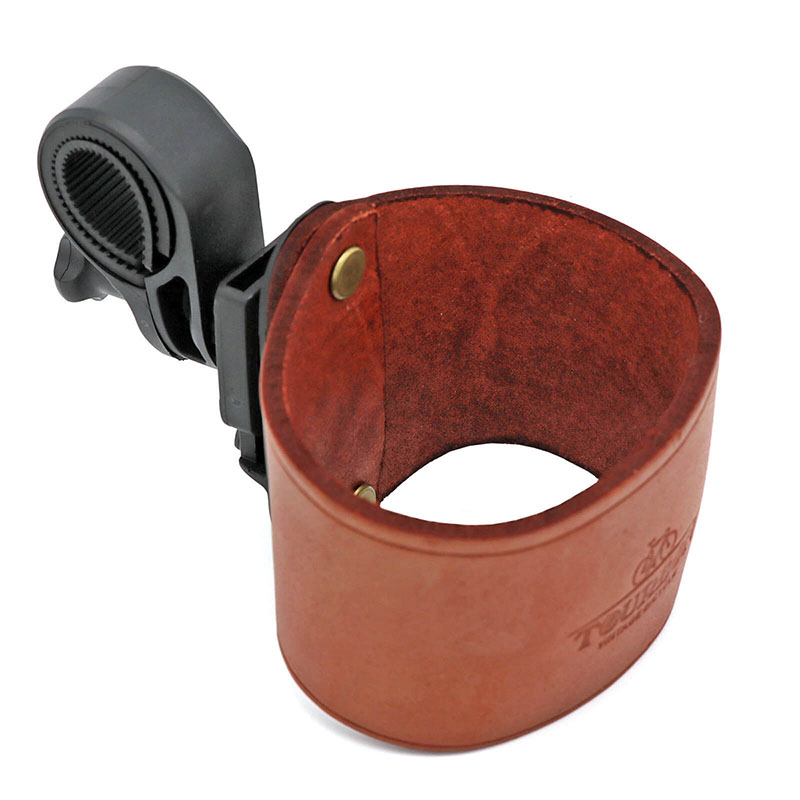 TOURBON Leather Bike Cup Holder