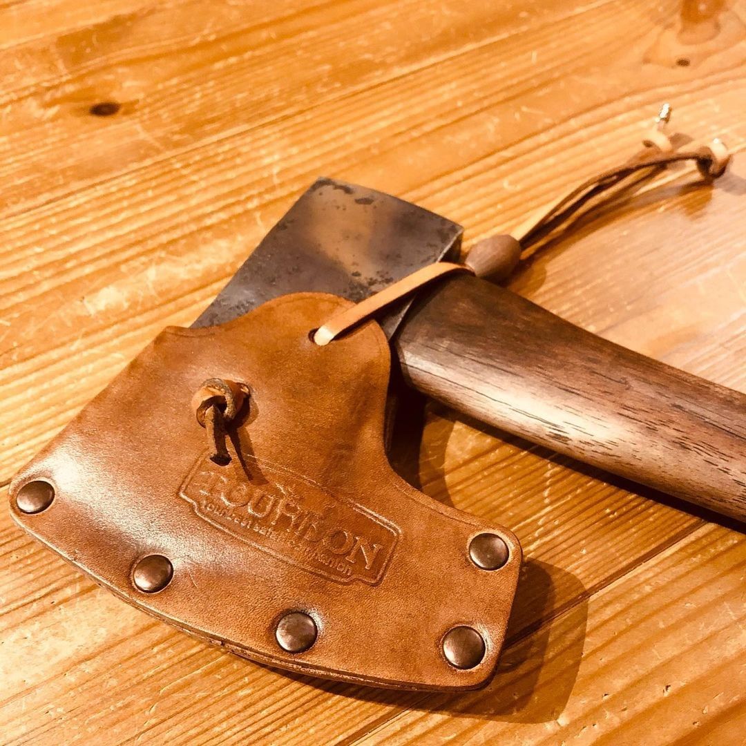 About TOURBON Leaher Axe Head Sheath with Leather Adjustable Strap Video Show