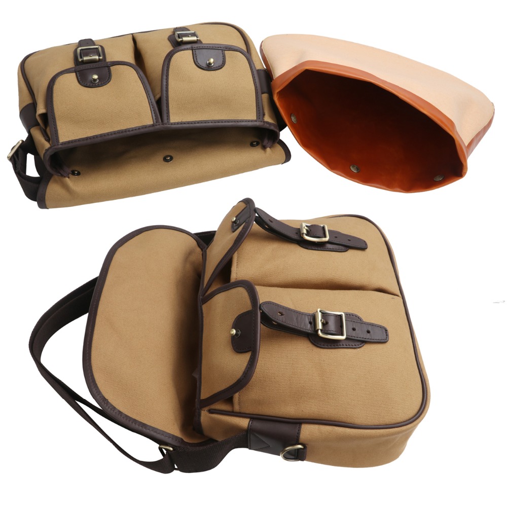 Tourbon Leather Fly Fishing Tackle Case Crossbody Carryall Game Fishing Bag  (Khaki) : : Sports & Outdoors