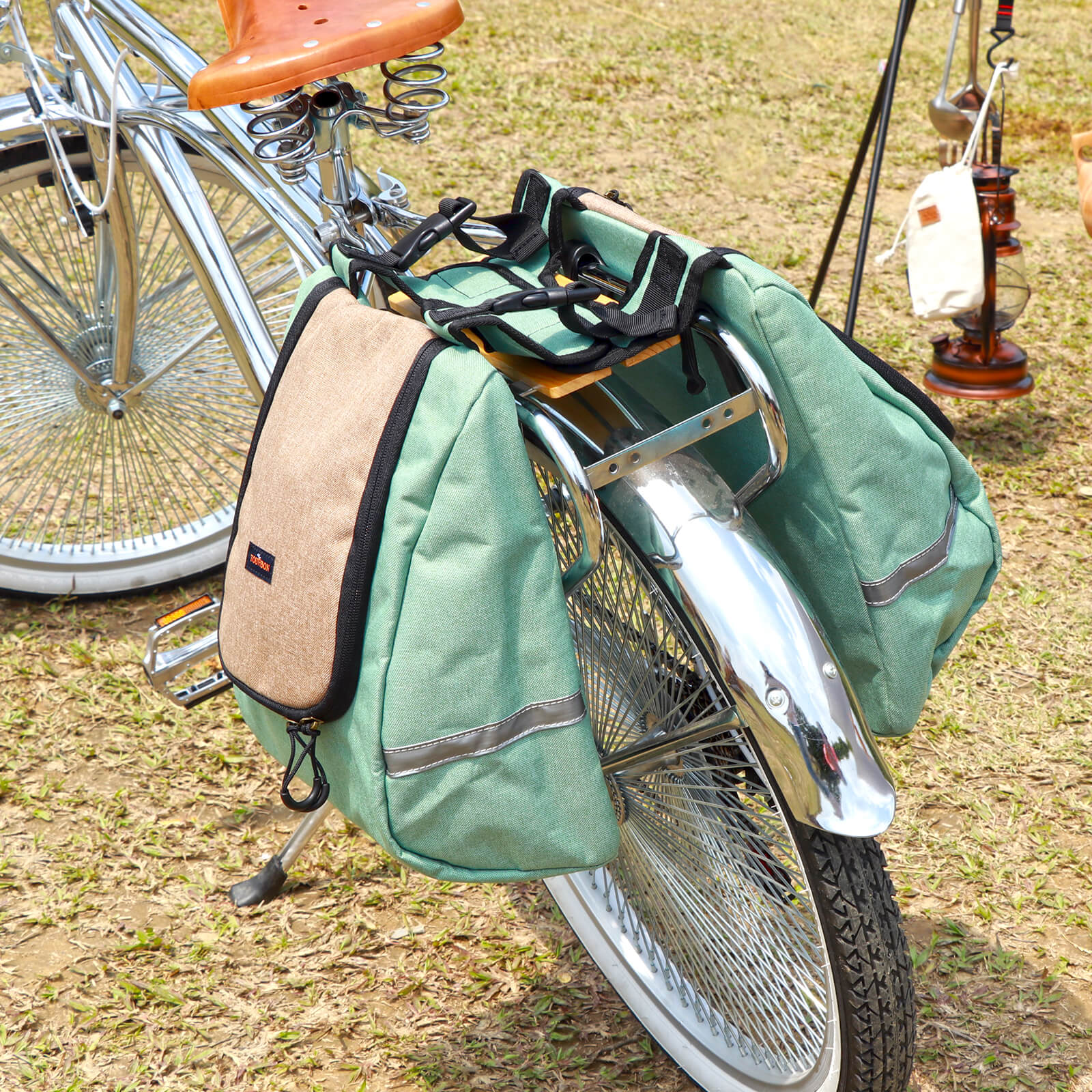 vintage bike saddle bag