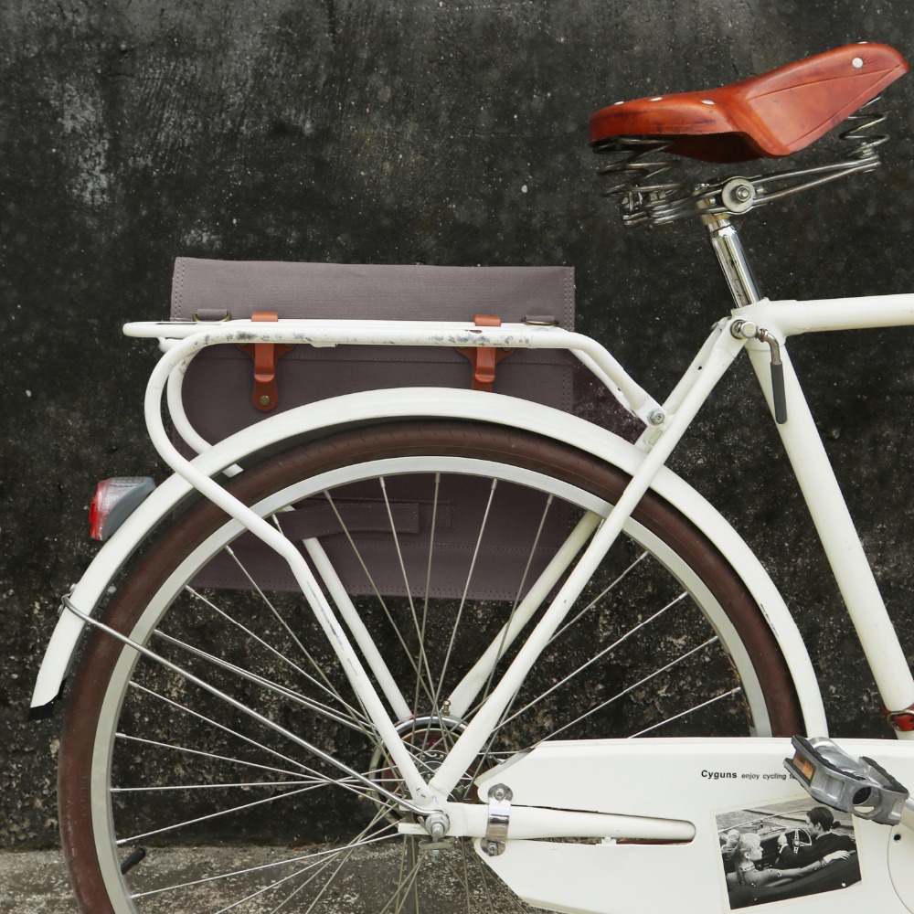 TOURBON Waterproof Bicycle Messenger Shoulder Carrier Bag Clipon Bike Back Rack Pannier