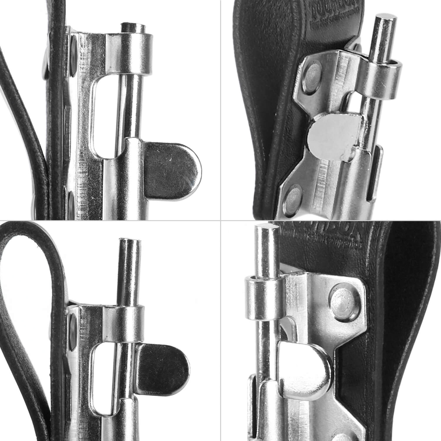 TOURBON Leather Drill Holder Belt Tool Hook Holster