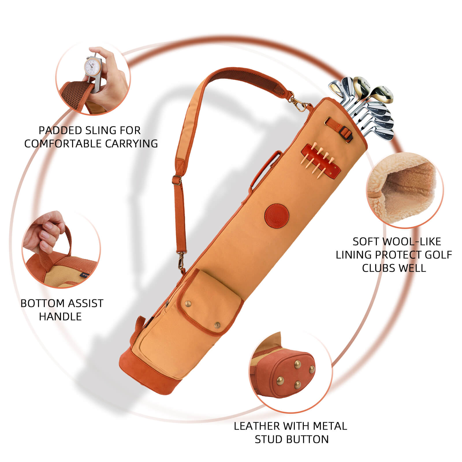 sunday pencil golf bag