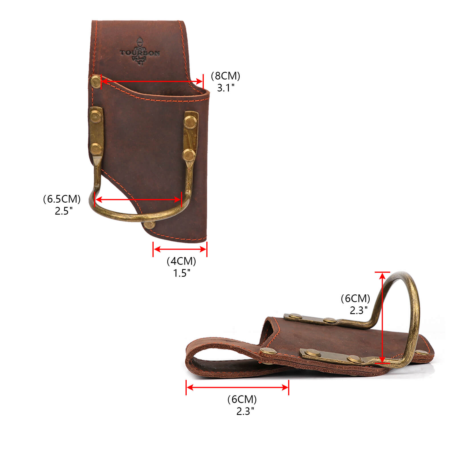 TOURBON Belt Tool Holder Plier Pouch Hammer Holster Loop