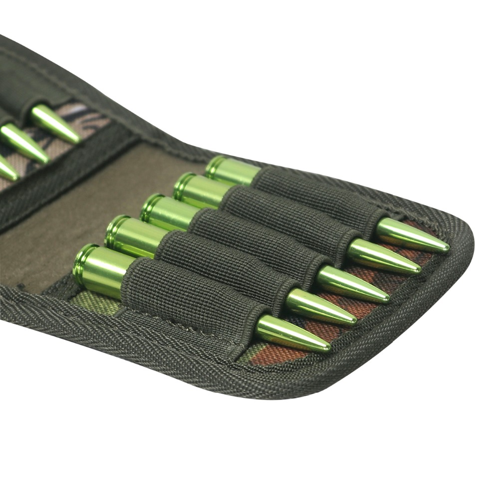 TOURBON Camouflage Rifle Cartridge Holder With Belt Loop Ammo Shell