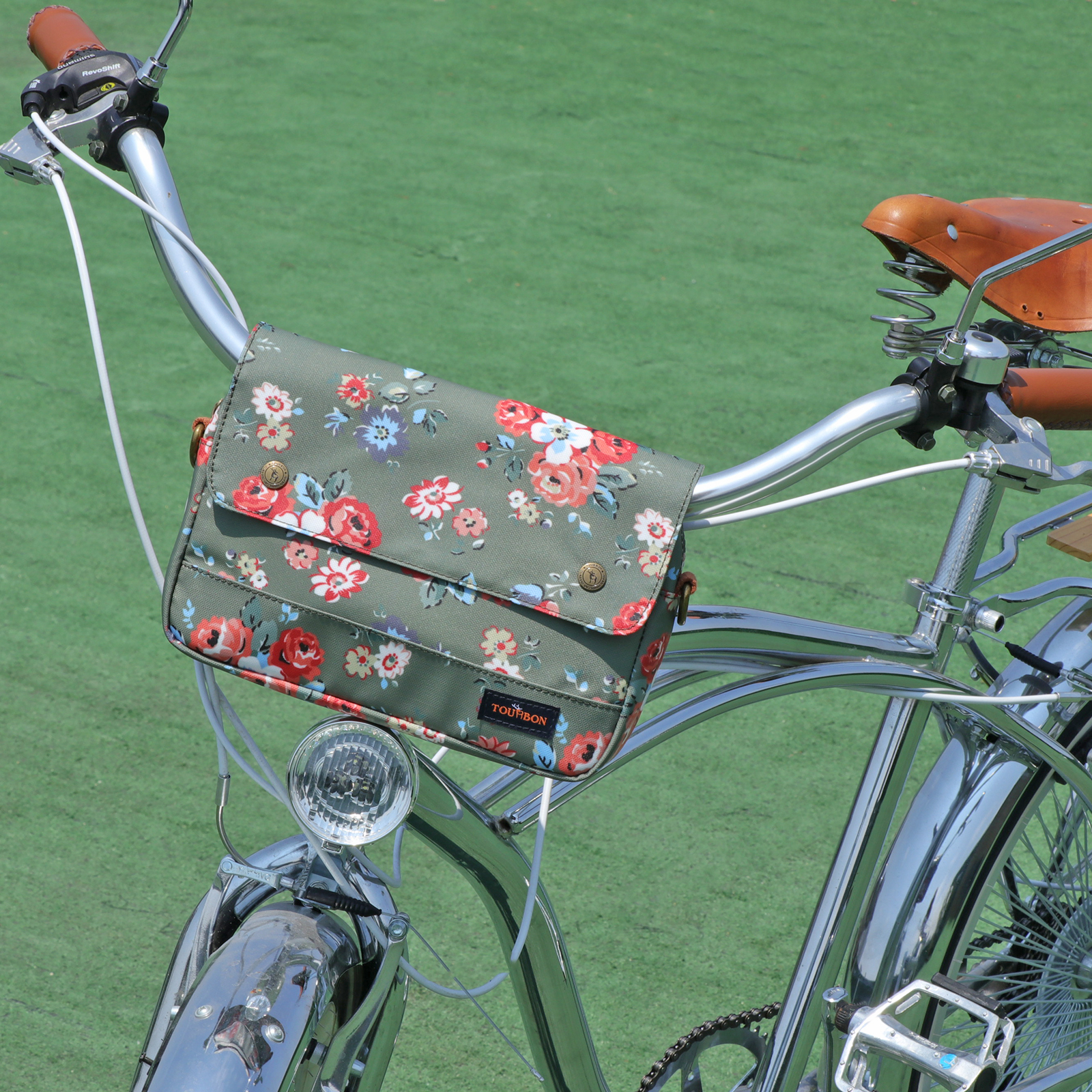 About Waterproof Canvas Bike Pouch Handlebar Bag Video Show