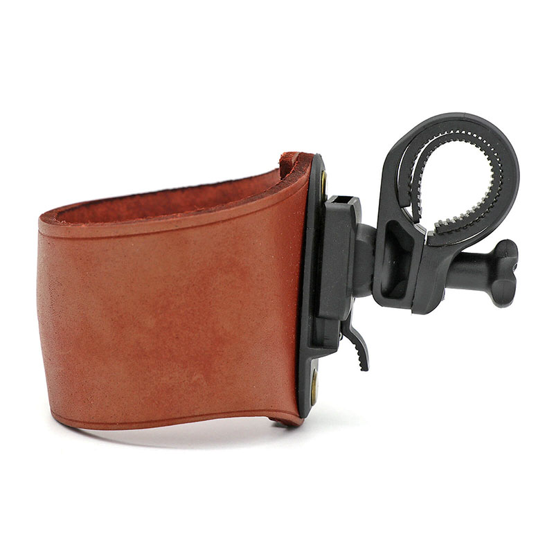 TOURBON Leather Bike Cup Holder