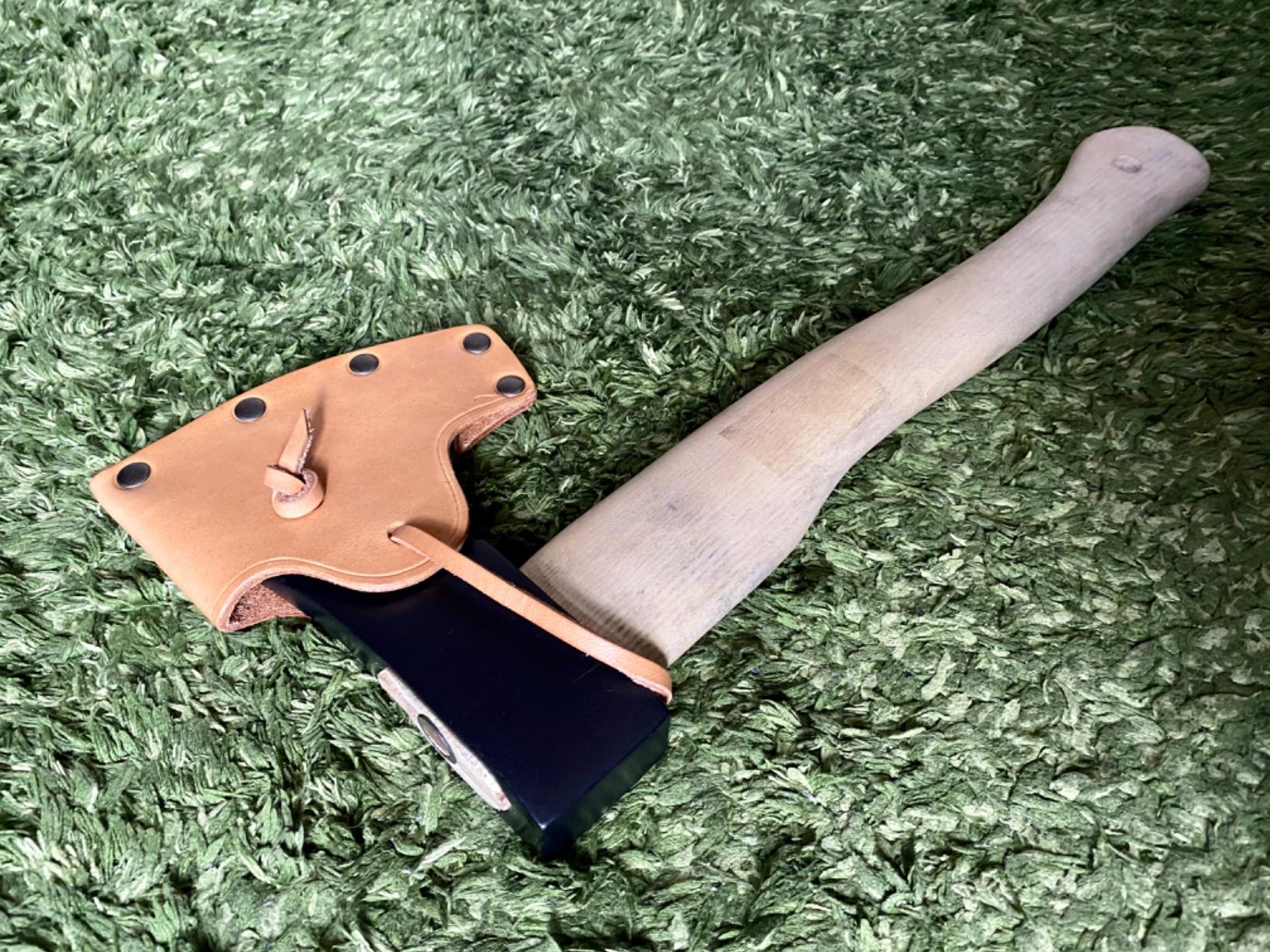 axe sheath leather